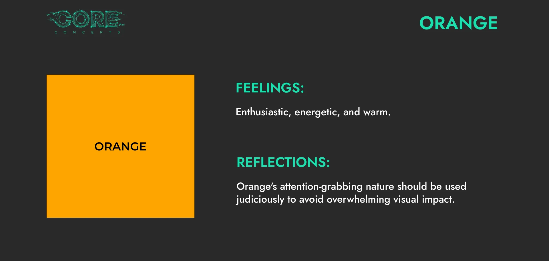 Colour Psychology Orange
