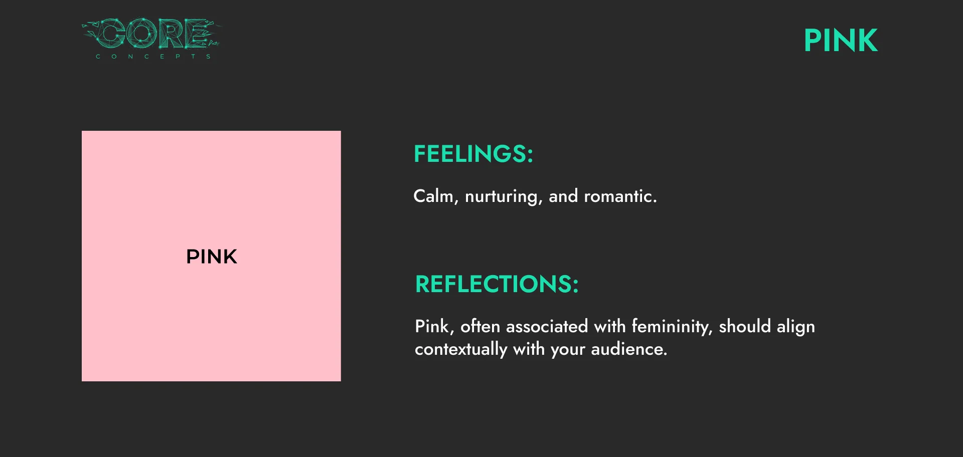 Colour Psychology Pink