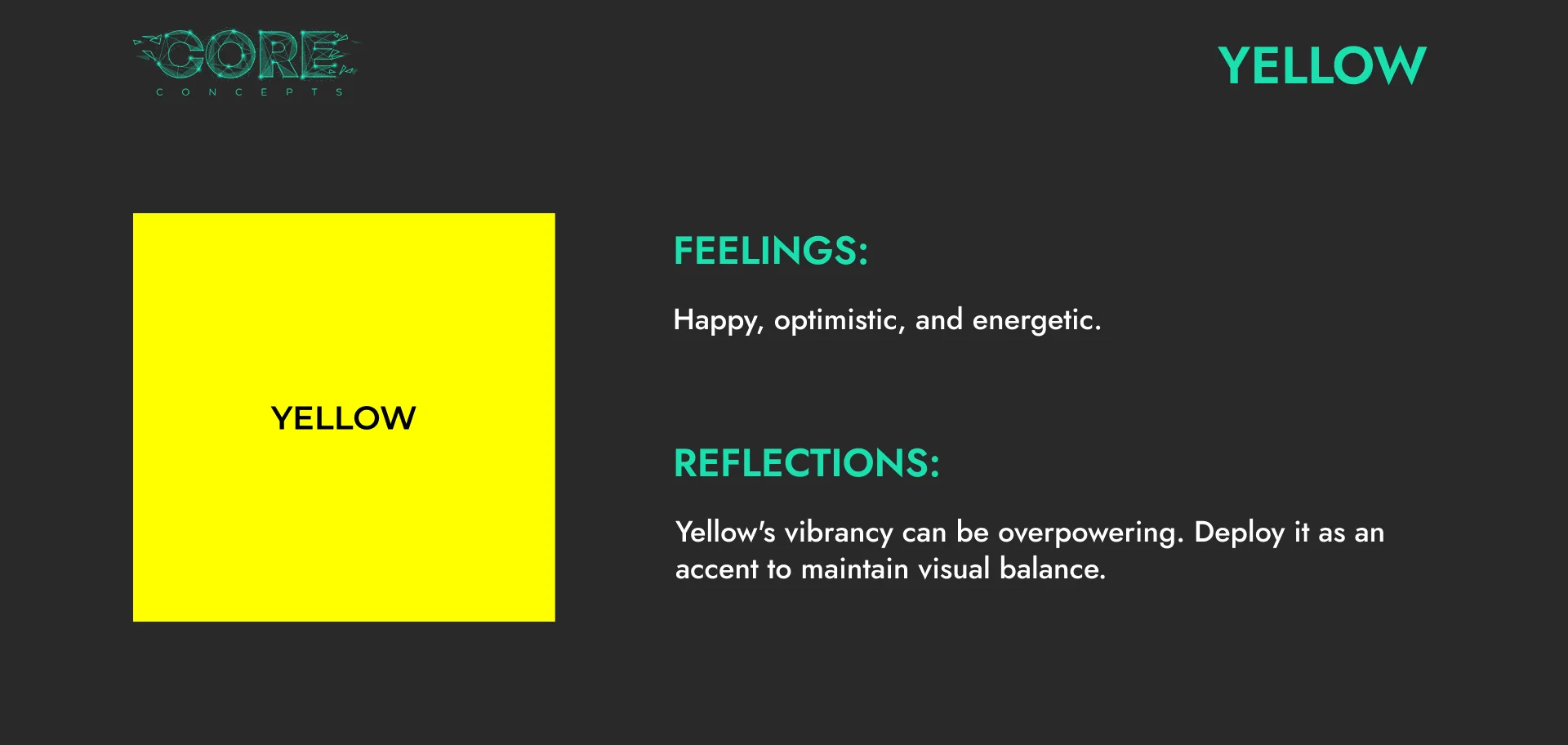 Colour Psychology Yellow