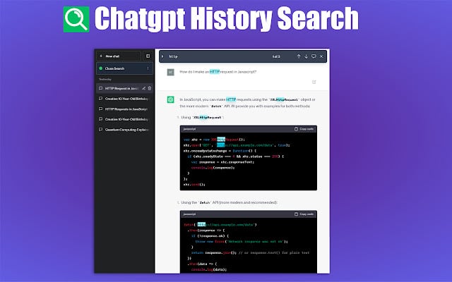 chat gpt history